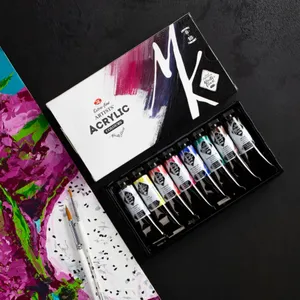Kit Tinta Acrilica Nevskaya Palitra Master Class 18 ml 8 Cores
