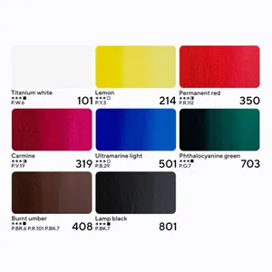 Kit Tinta Acrilica Nevskaya Palitra Master Class 18 ml 8 Cores