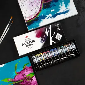 Kit Tinta Acrilica Nevskaya Palitra Master Class 18 ml 12 Cores