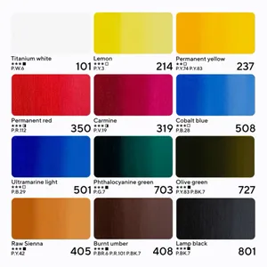 Kit Tinta Acrilica Nevskaya Palitra Master Class 18 ml 12 Cores