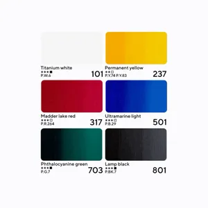Kit Tinta Acrilica Nevskaya Palitra Master Class 46 ml 6 Cores