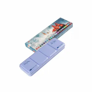Kit 21 Tintas Aquarela White Nights  em Pastilha 