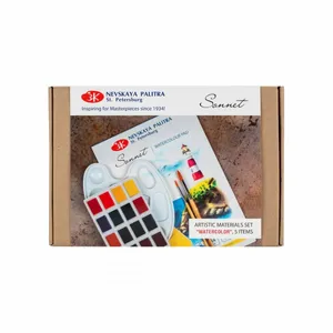 Kit Completo de Aquarela Plein Air Nevskaya Palitra Sonnet -1803