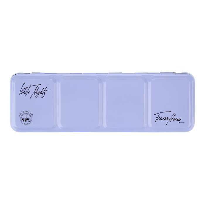 Estojo Metal com Tampa para 21 Pastilhas de Aquarela White Nights - 1446