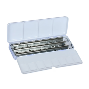 Estojo Metal com Tampa para 21 Pastilhas de Aquarela White Nights - 1446