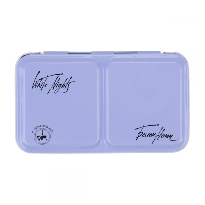 Estojo Metal com Tampa para 12 Pastilhas de Aquarela White Nights - 1444