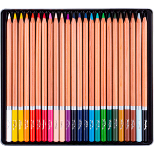 Lapis de Cor Aquarelavel White Nights 24 Cores Estojo Metal - 1256