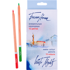 Lapis de Cor Aquarelavel White Nights 12 Cores - 1252