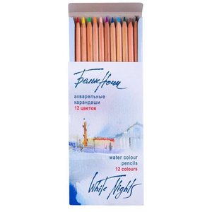 Lapis de Cor Aquarelavel White Nights 12 Cores - 1252