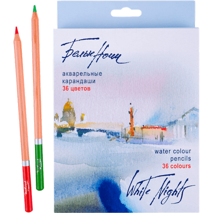 Lapis de Cor Aquarelavel White Nights 36 Cores - 1254