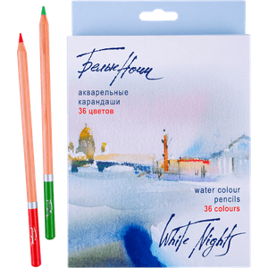 Lapis de Cor Aquarelavel White Nights 36 Cores - 1254