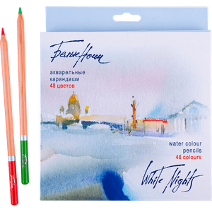 Lapis de Cor Aquarelavel White Nights 48 Cores - 1255