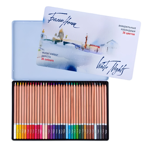 Lapis de Cor Aquarelavel White Nights 36 Cores Estojo Metal - 1330