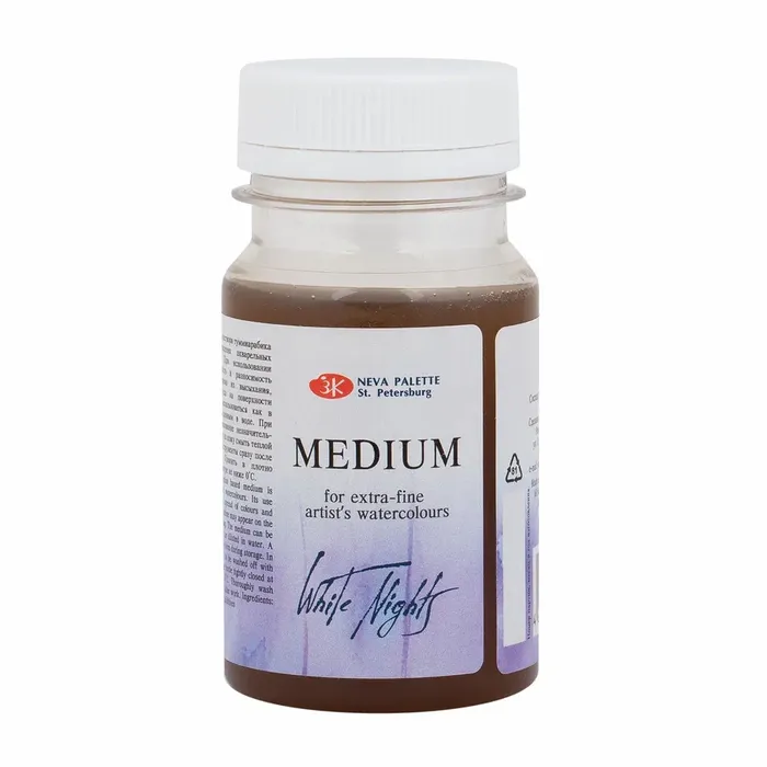 Medium para Aquarela White Nights a Base de Goma Arabica 