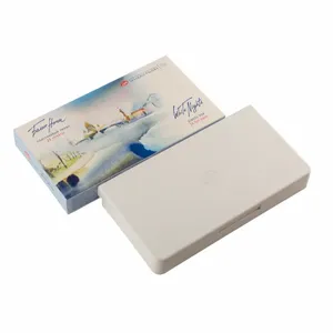 Kit 24 Tintas Aquarela White Nights em Pastilha Estojo Plastico - 1583