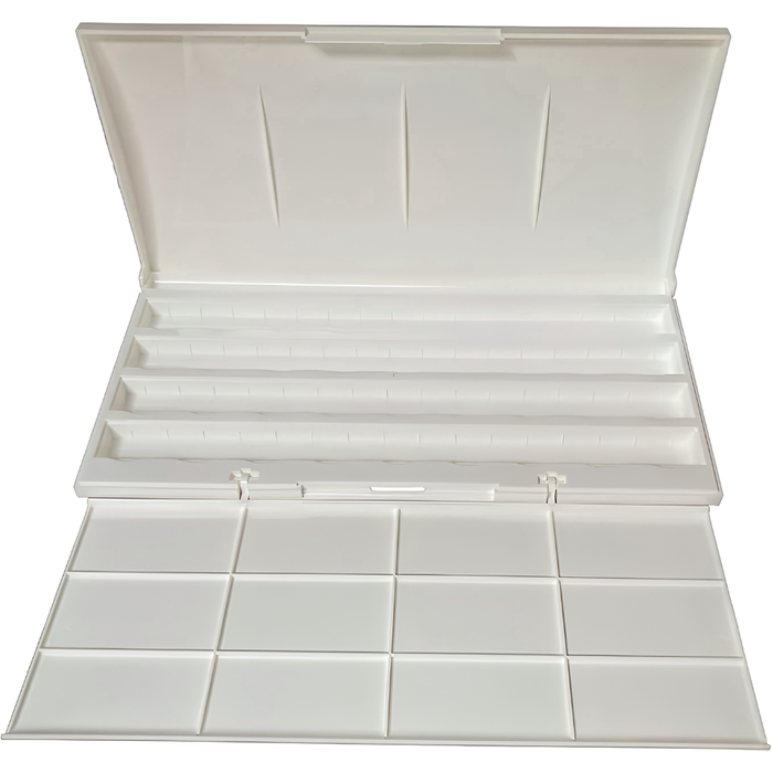 Estojo Plastico com Tampa para 24 ou 36 Pastilhas de Aquarela White Nights - 2437