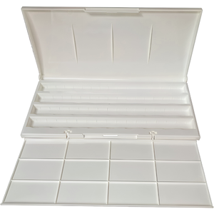 Estojo Plastico com Tampa para 24 ou 36 Pastilhas de Aquarela White Nights - 2437