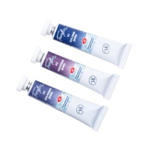 Kit 3 Tintas Aquarela White Nights Granuladas em Tubo Tons do Espaço - 2147