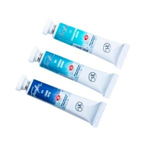 Kit 3 Tintas Aquarela White Nights Granuladas em Tubo Tons de Profundidade - 2146