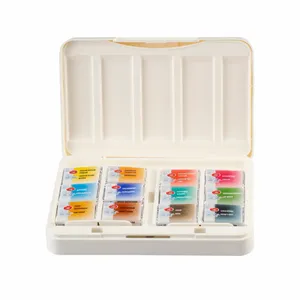 Kit 12 Tintas Aquarela White Nights em Pastilha Plein Air - 1193