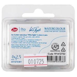 Kit 4 Tintas Aquarela Metamorphoses White Nights em Pastilha - Mystery