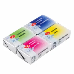 Kit 4 Tintas Aquarela White Nights em Pastilha Mix 7