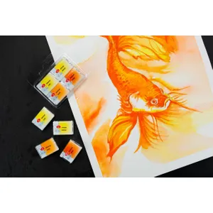 Kit 4 Tintas Aquarela White Nights em Pastilha Mix 11