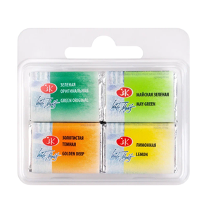 Kit 4 Tintas Aquarela White Nights em Pastilha Mix 4