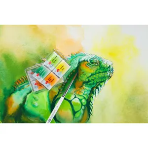 Kit 4 Tintas Aquarela White Nights em Pastilha Mix 4
