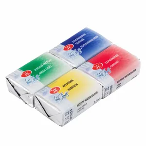 Kit 4 Tintas Aquarela White Nights em Pastilha Mix 5