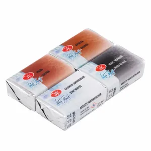 Kit 4 Tintas Aquarela White Nights em Pastilha Mix 8
