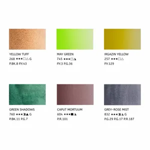 Kit 6 Tintas Aquarela White Nights em Tubo Forest Landscape - 2111