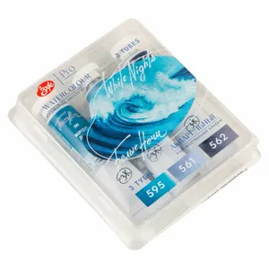 Kit 3 Tintas Aquarela White Nights Granuladas em Tubo Tons do Mar do Norte - 2531
