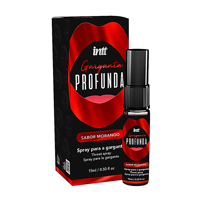 Garganta Profunda Morango Spray Sexo Oral 15Ml Intt