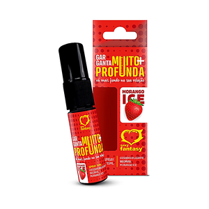 Garganta Muito Mais Profunda Morango Spray 15Ml Sexy Fantasy