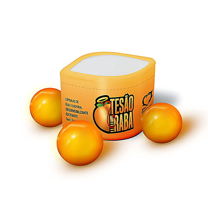 Tesão na Raba Dessensibilizante Excitante Cápsula 03 Unidades Sexy Fantasy