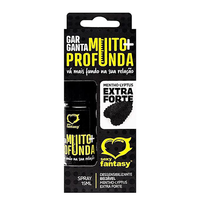 Garganta Muito Mais Profunda Mentho Spray 15Ml Sexy Fantasy