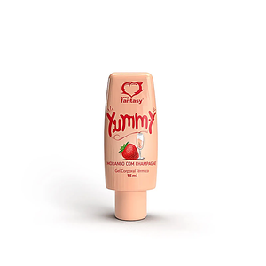 Yummy Gel Térmico Morango com Champagne Para Sexo Oral - Sexy Fantasy
