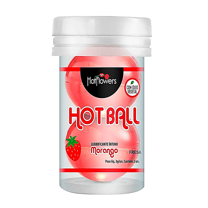 Bolinha Explosiva Beija Muito Morango 2 Uni Hot Flowers
