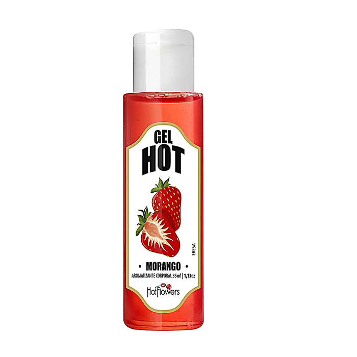 Gel Aromatizante Morango 35Ml Hot Flowers