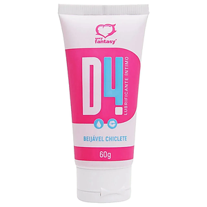 D4 Lubrificante Intimo Comestível Beijavel Chiclete - Sexy Fantasy