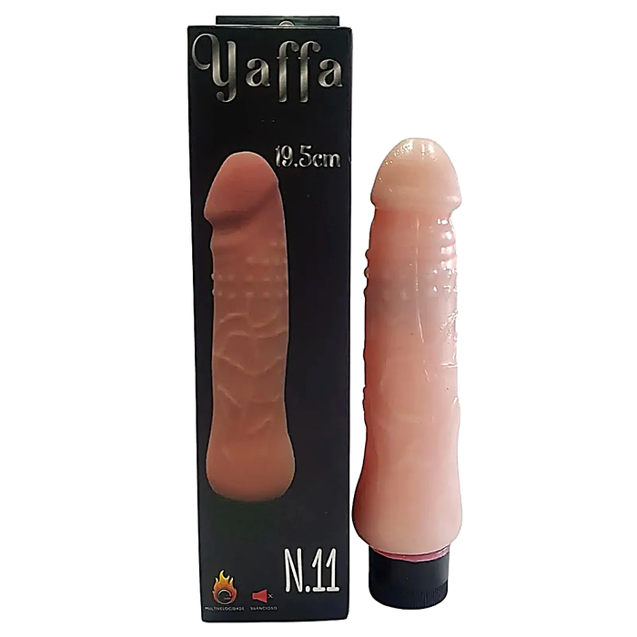 Prótese Com Vibro Cyber Skyn 19,5 X 3,5Cm Yaffa