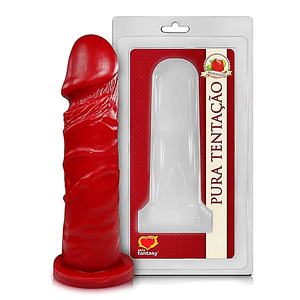 Prótese Realística Pura Tentação Morango 15x4 Sexy Fantasy