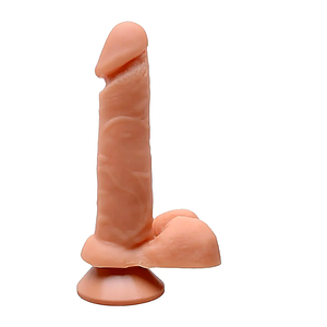 Prótese Maciça Com Escroto Ventosa 16 X 3,5Cm Sexy Fantasy