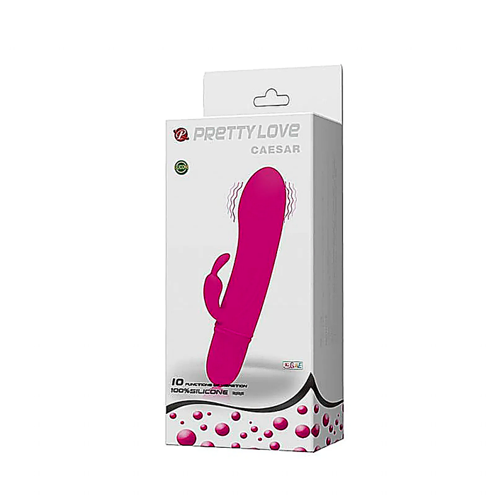 Vibrador Puro Silicone. 10 níveis de vibração - Caesar - Pretty Love