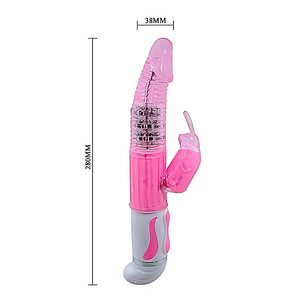 Jack Rabbit Fascination Rotativo com Estimulador Coelhinho