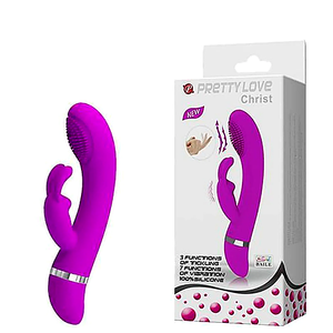 Vibrador com Estimualdor Christ Pretty Love