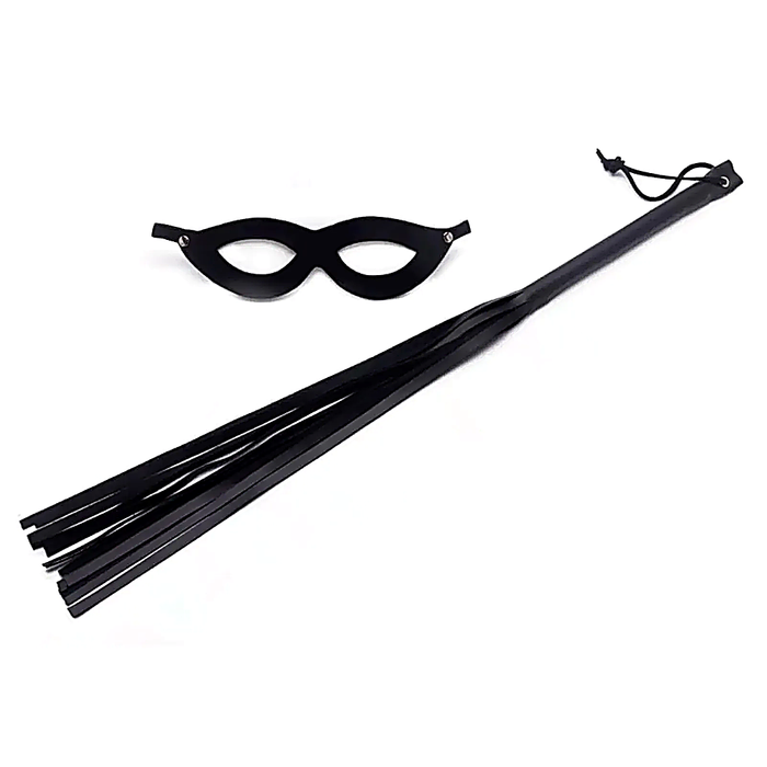 Kit Tiazinha Máscara E Chicote 35Cm Sexy Fantasy