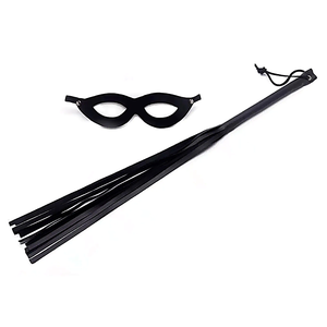 Kit Tiazinha Máscara E Chicote 35Cm Sexy Fantasy