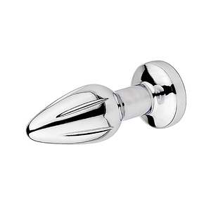 Plug Anal em Aço com Vibro - Tamanho P